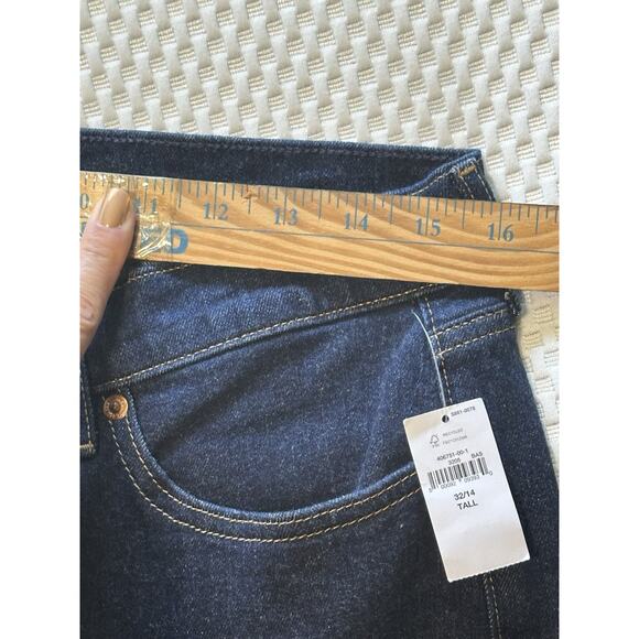 Gap Denim High-Rise ‘70’s Flare Jeans Size 32 Dark Indigo Stretch 32x35 14T - Picture 3 of 10